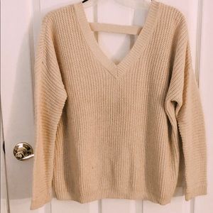 Beige light weight sweater from Forever 21